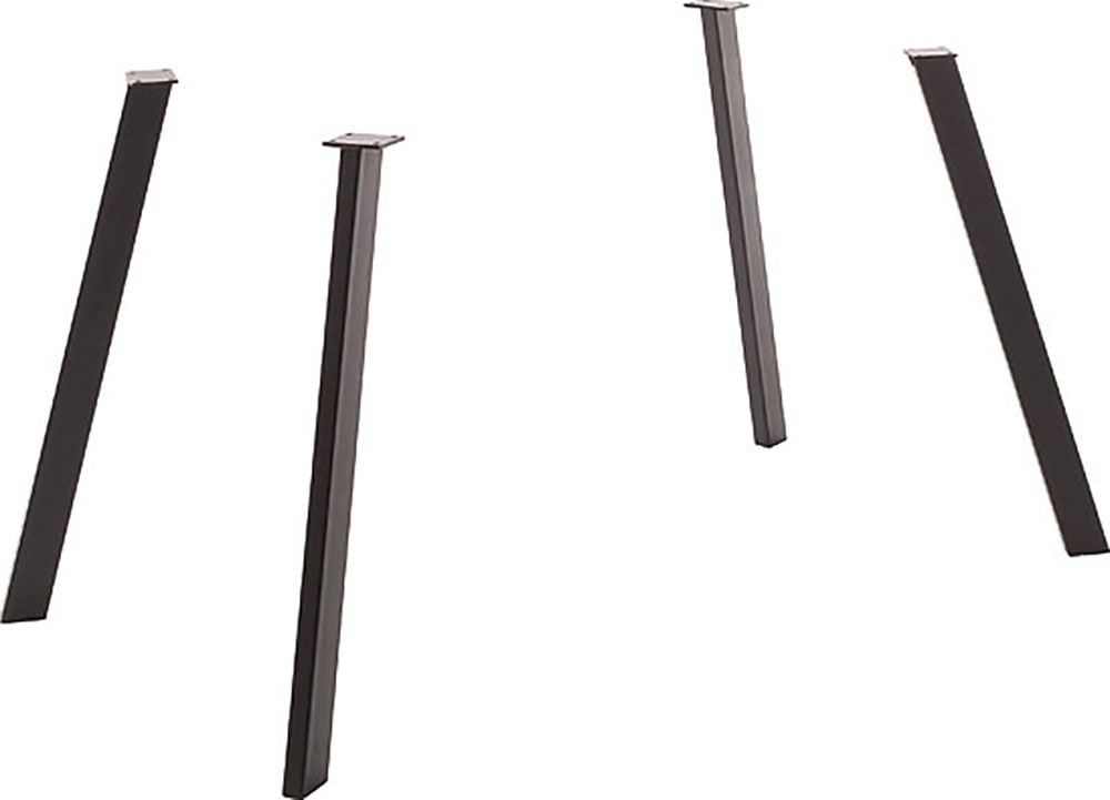 MCA living Tischbein »Zeballos Vierfuss Gestell« Set, 4 Stk. tlg. schwarz pulverbeschichtet