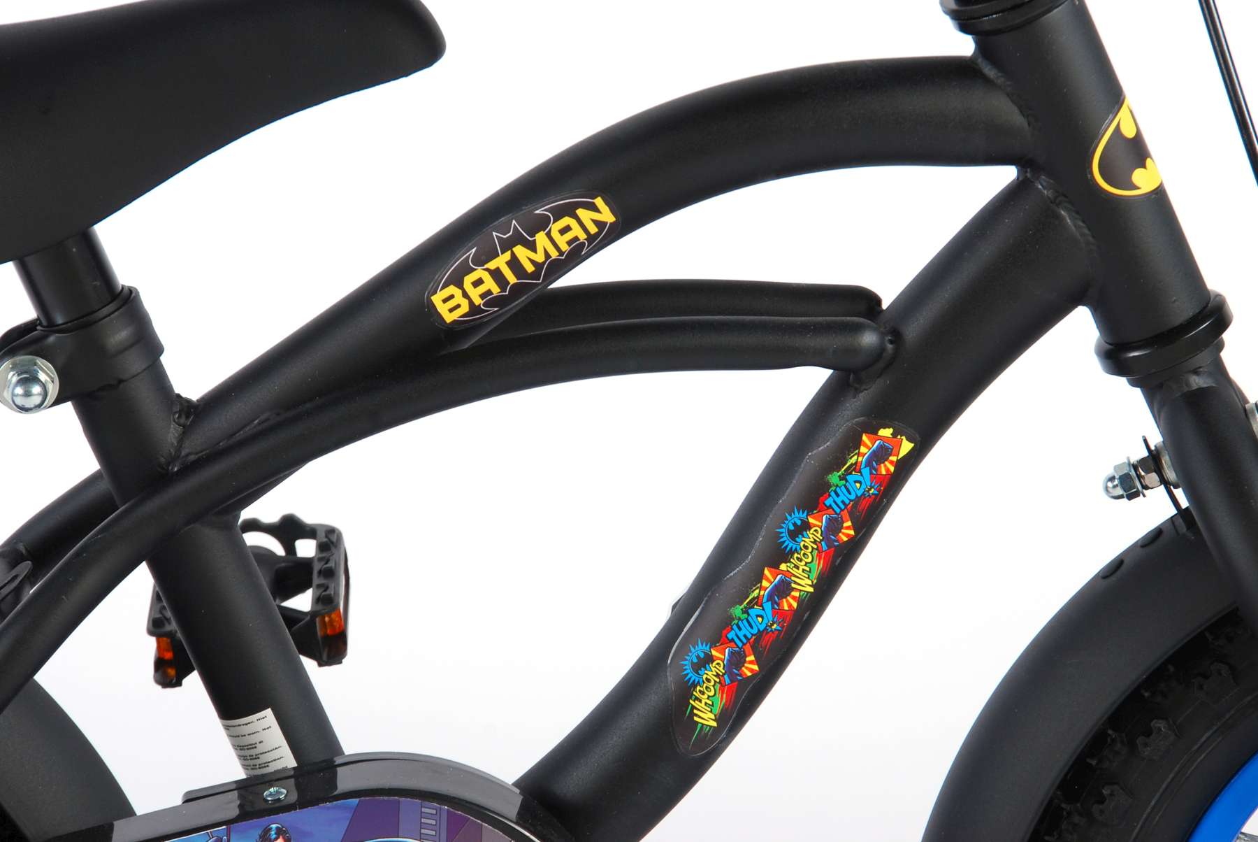 Kinderfahrrad Batman Fahrrad für Jungen 12 Zoll Kinderrad in Schwarz