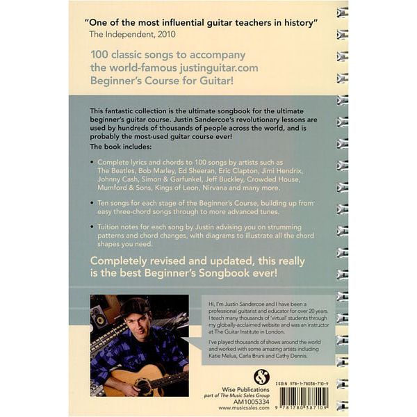Wise Publications Justinguitar.com Songs 1 E