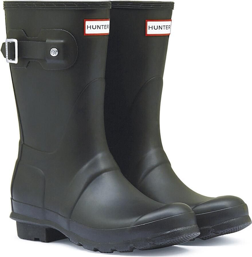 HUNTER Regenlaarzen Dames Womens Original Short Maat: 37 Materiaal: Rubber Kleur: Zwart