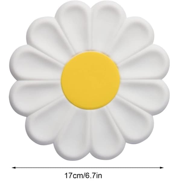 Søt bordtapet - silikon - blomst - hvit