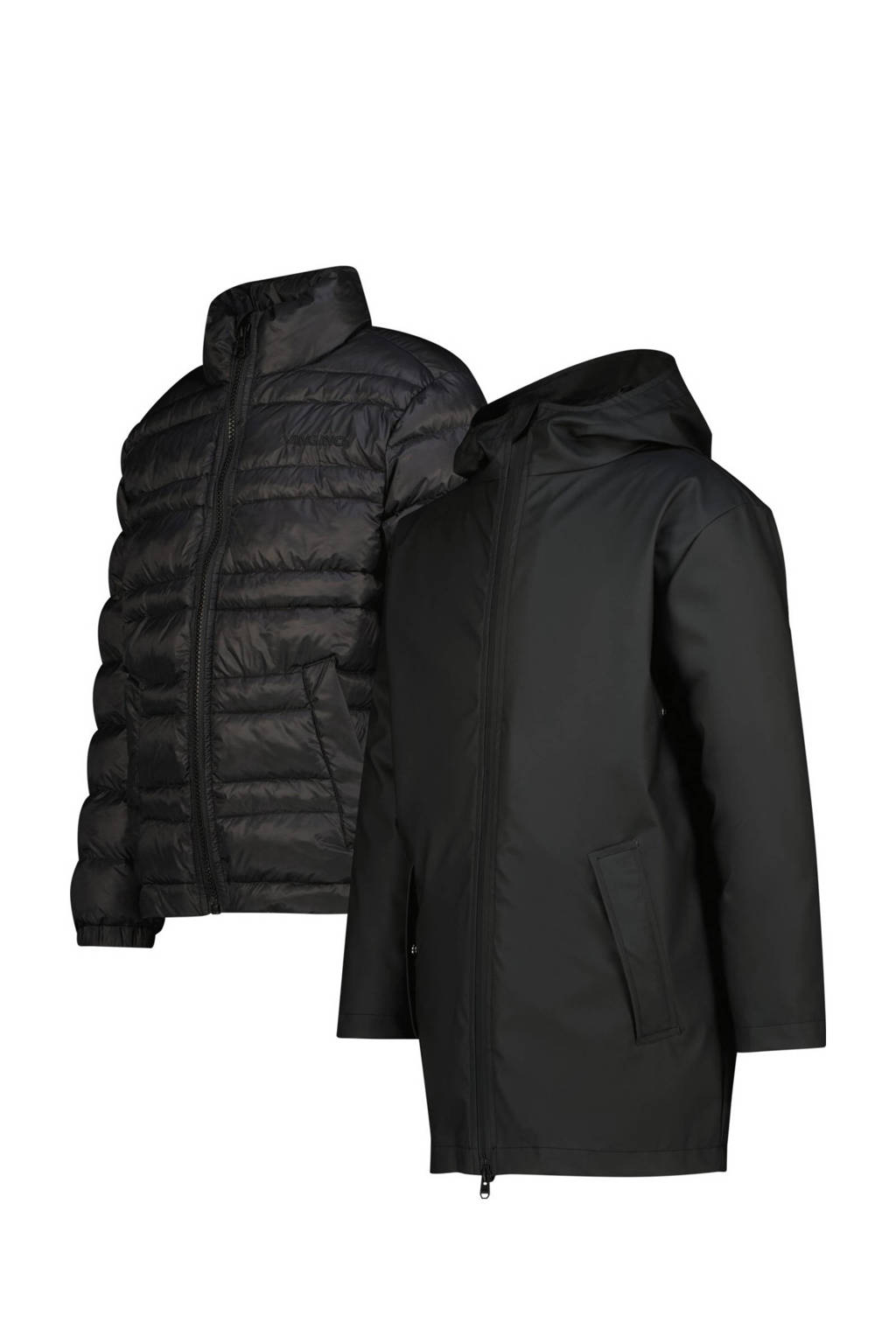 Vingino kids regenjas Monsoon zwart