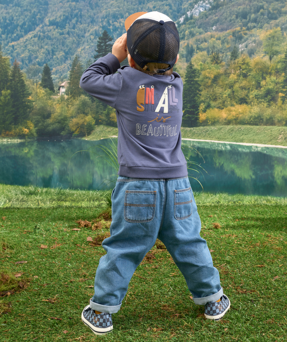 PANTALON RELAXED BÉBÉ GARÇON EN DENIM LOW IMPACT