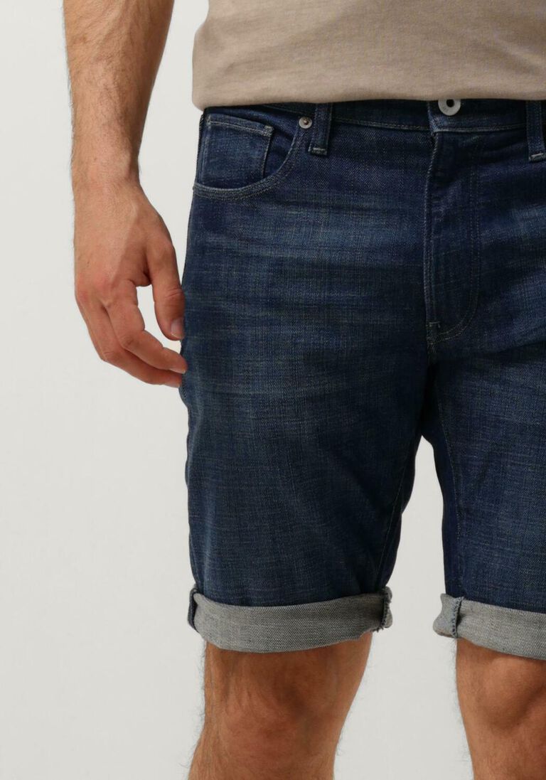 G-STAR RAW blauwe g-star raw korte broek 3301 slim short