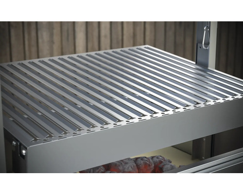 Tenneker® Asado houtskoolgrill AURORA TW inclusief zijplank, hittebestendige stenen & houtskoolschep