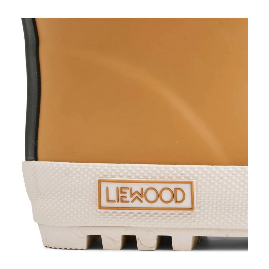 Liewood gevoerde regenlaarzen caramel