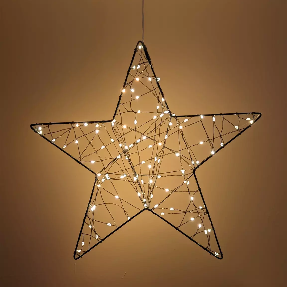 Etoile lumineuse 100 LED (D38 cm) Sirius Blanc chaud