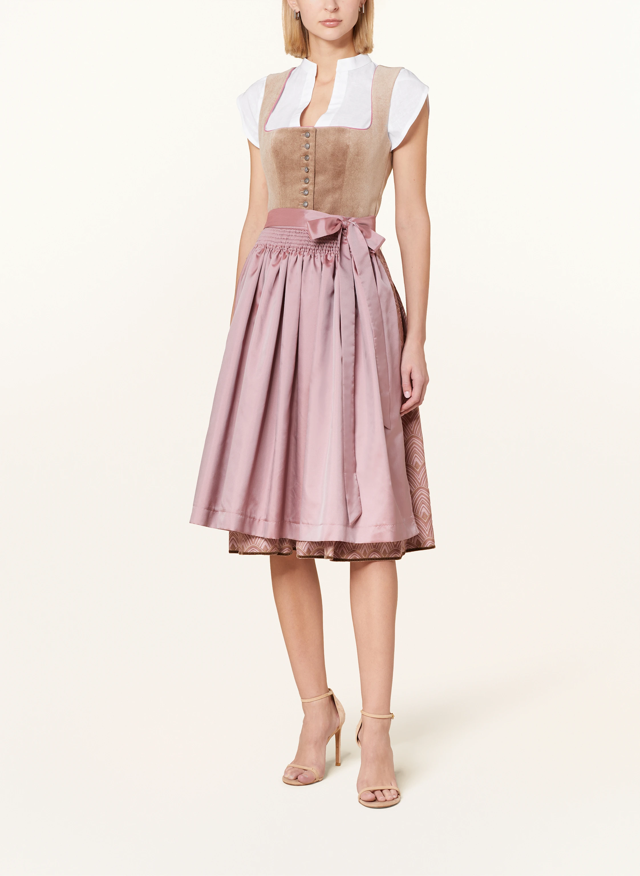 BERWIN & WOLFF Dirndlbluse mit Leinen