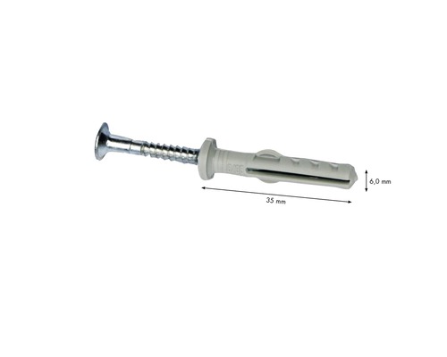 Knauf draaibare deuvel K 6/35 Verpakking = 50 stuks