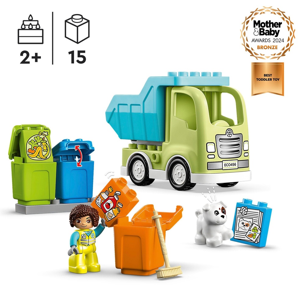 LEGO DUPLO 10987 Stadt Recycling-LKW Farbsortier-Spielset