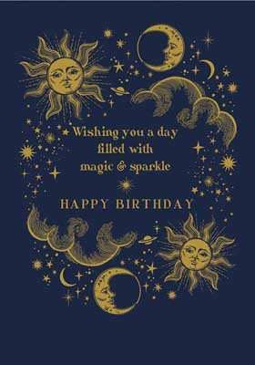 Magic and Sparkle Birthday Card