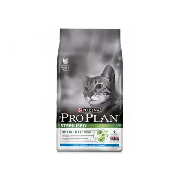 Ração Purina Proplan OptiRenal Esterilizada para Gatos e Coelhos 1,5kg