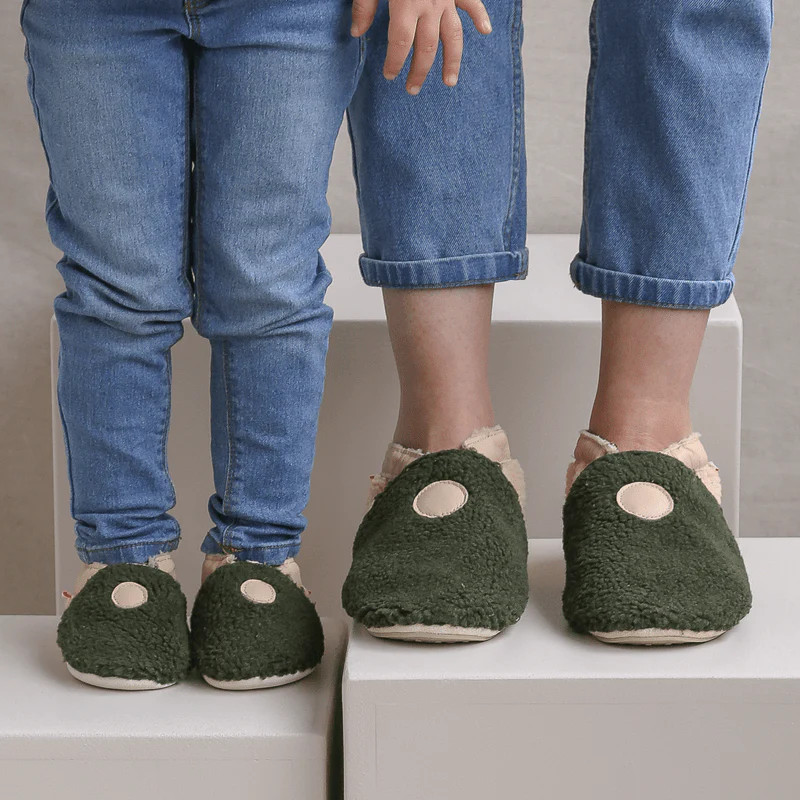 Bouclettes kaki-beige