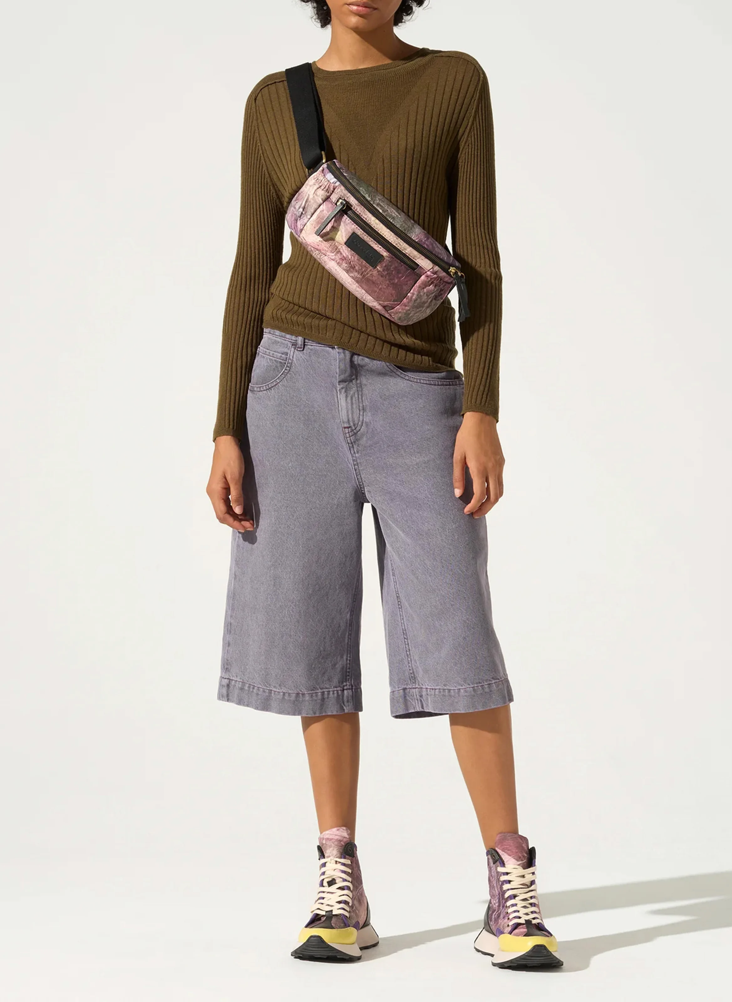 Pull maille fine en laine | Vert