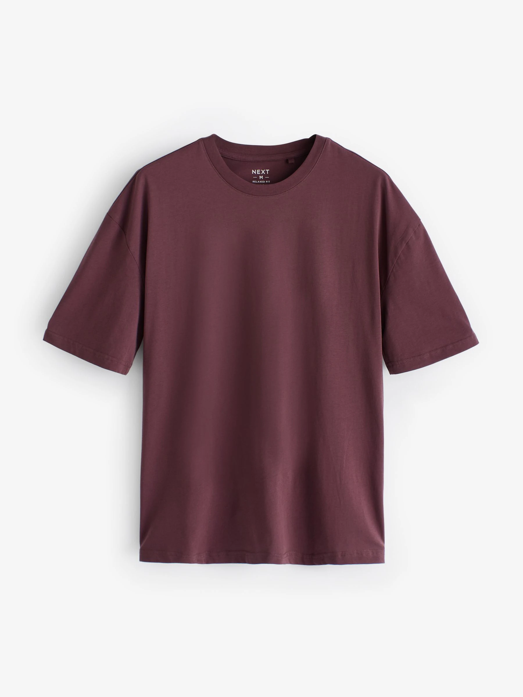 Blauw/Groen/Paars/Naturel - Essential Cotton T-Shirts Relaxed Fit 5 Pack