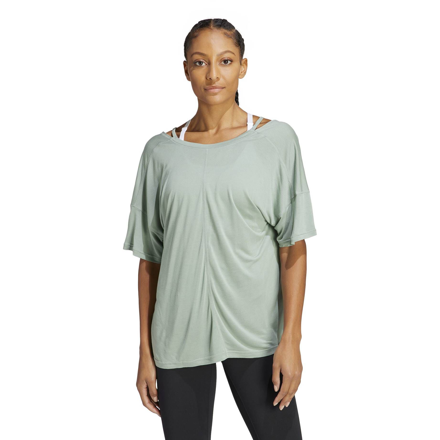 adidas Performance| Damen T-Shirt YOGA STUDIO