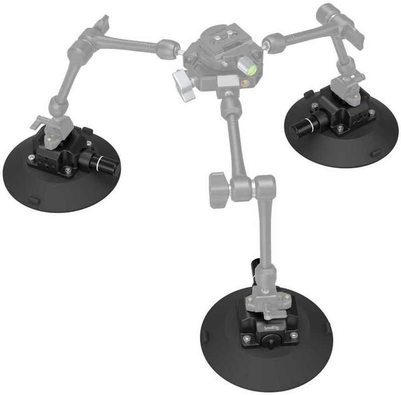 SmallRig - 4114 - Suction Cup Camera Mount - Zwart - Kunststof