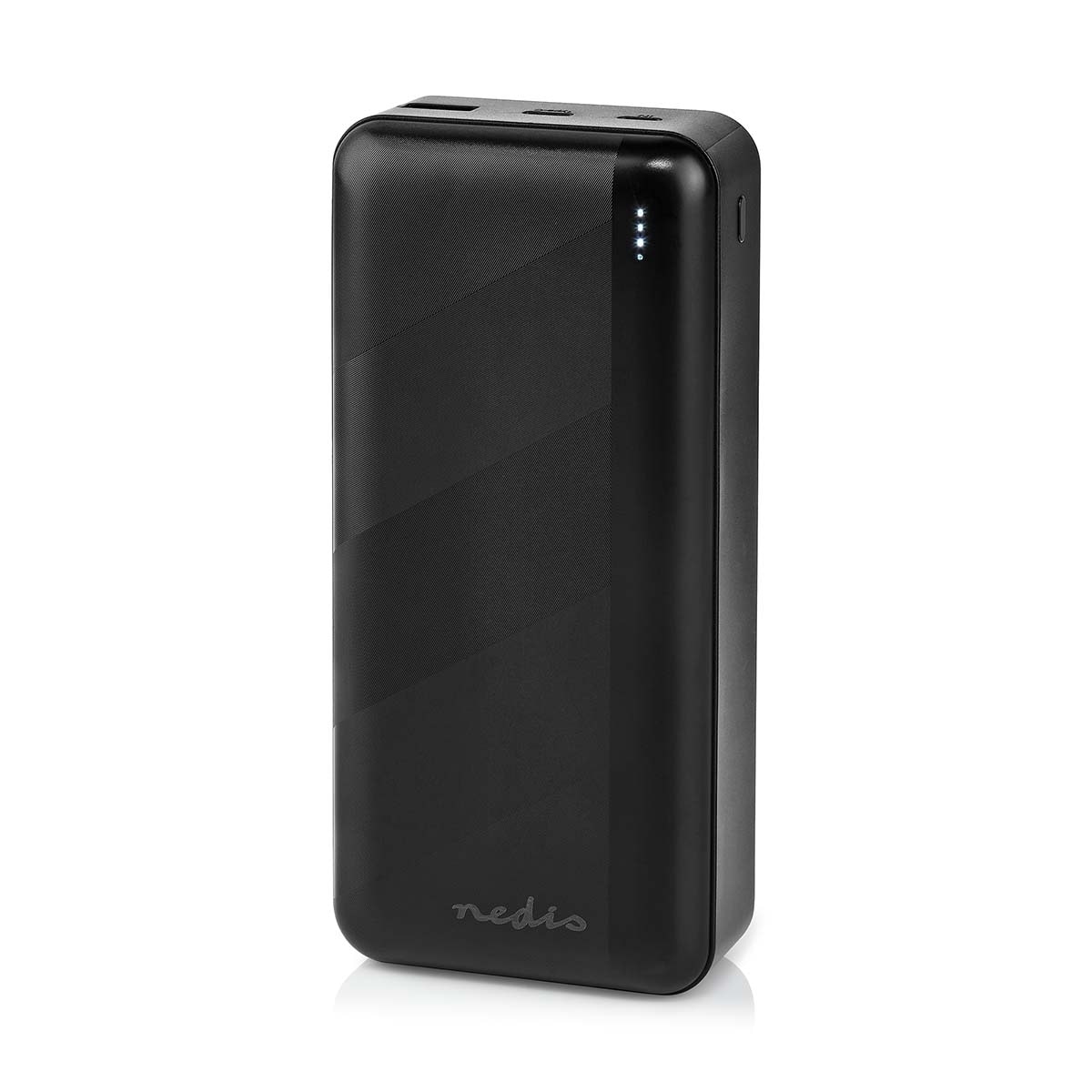 Nedis Power Bank | 32000 mAh | 2.4 / 3.0 / 3.25 A | Antall utganger: 2 | Utgangstilkobling: 1x USB-A / 1x USB-C™ | Inngangstilkobling: 1x Micro USB / 1x USB-C™ | PD3.0 45W / PD3.0 65W | Lithium-Polymer