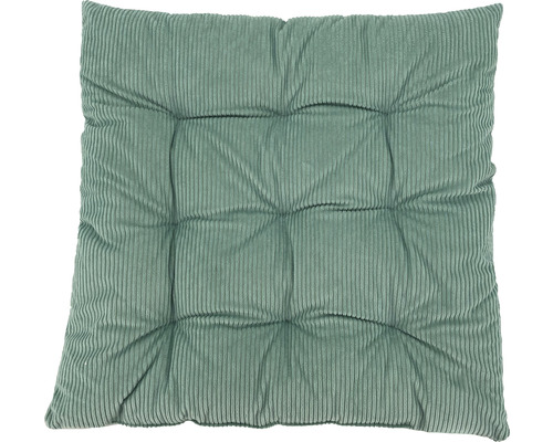 Ribgroen zitkussen 40x40 cm