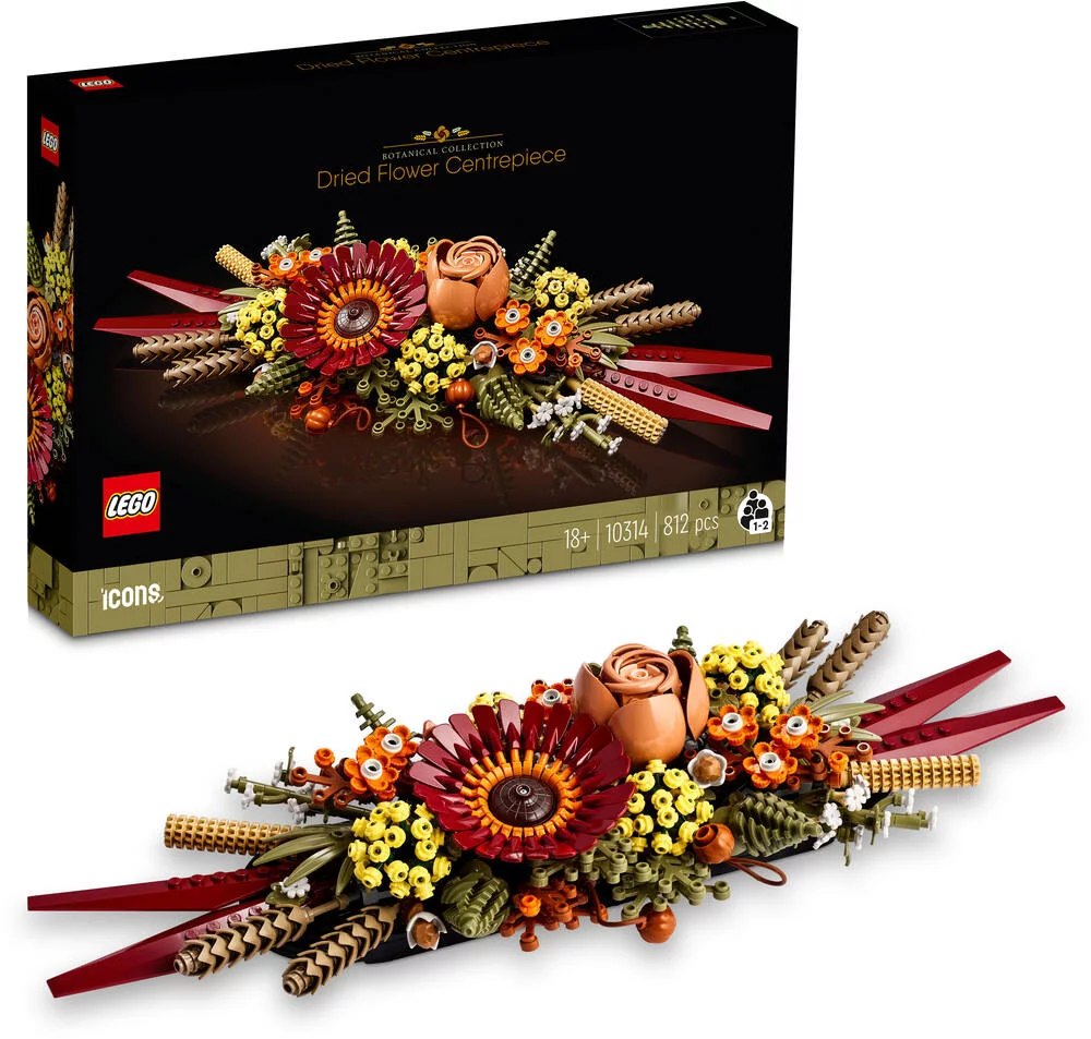 LEGO®ICONS 10314 - LE CENTRE DE TABLE FLEURS SECHEES
