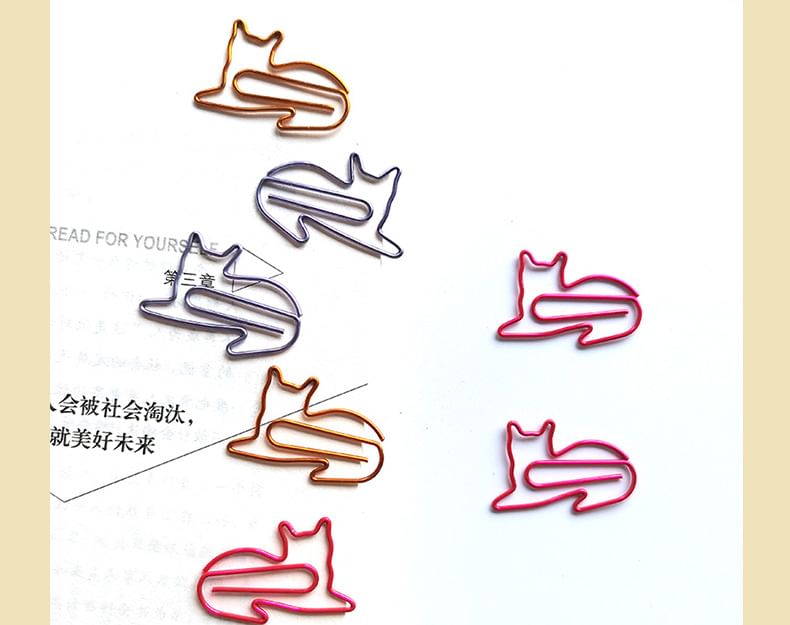 WarmFire - Set van 20: Kattenpaperclip