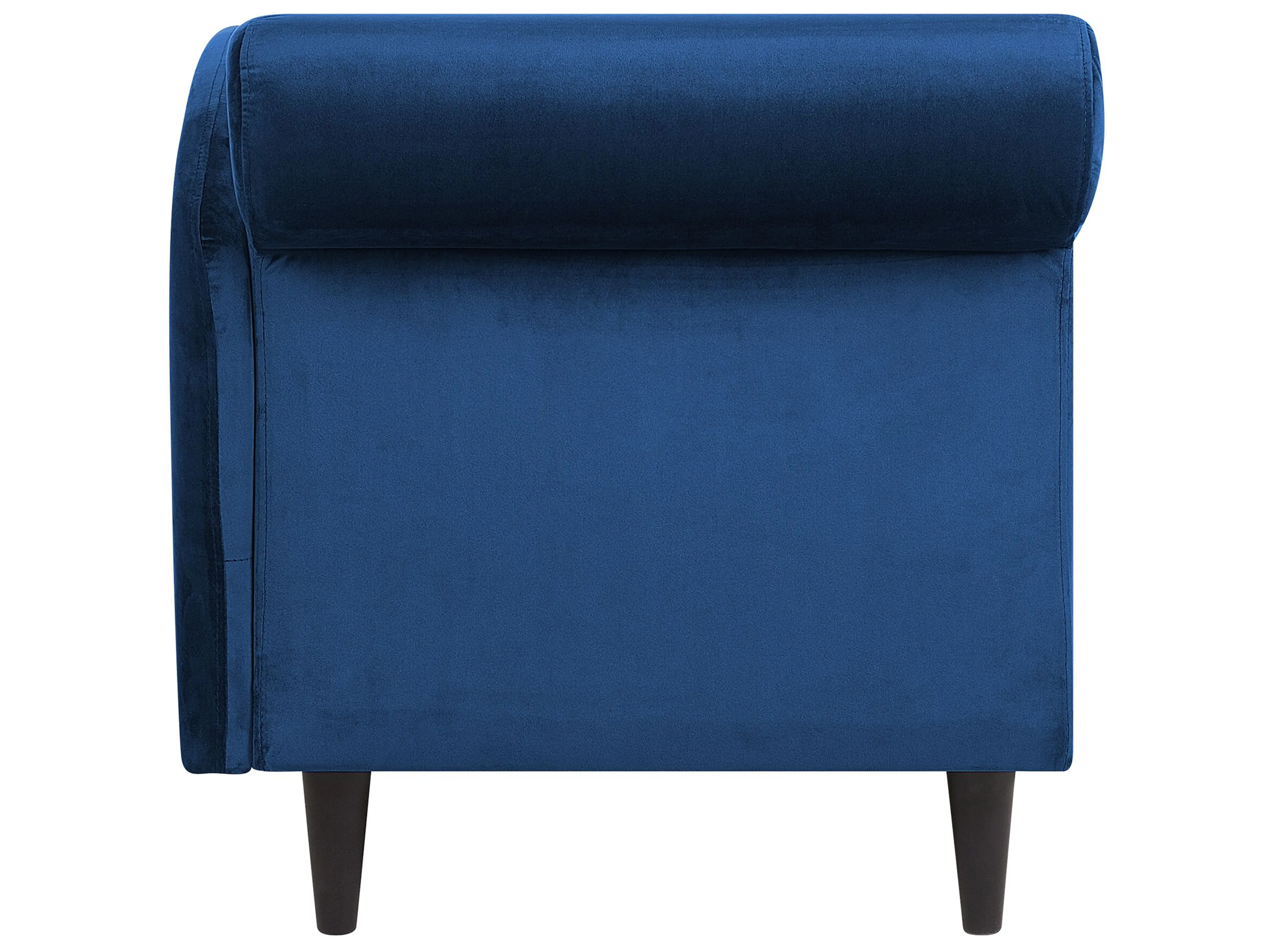 Linkszijdige chaise longue LUIRO Fluweel Marineblauw met opbergruimte