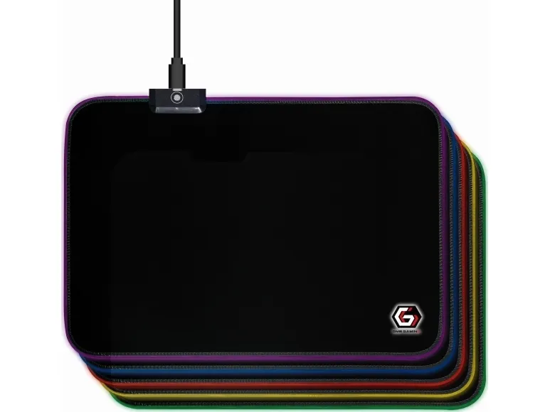 Gembird MP-GAMELED-M Gaming musemåtte med LED lyseffekt, størrelse M