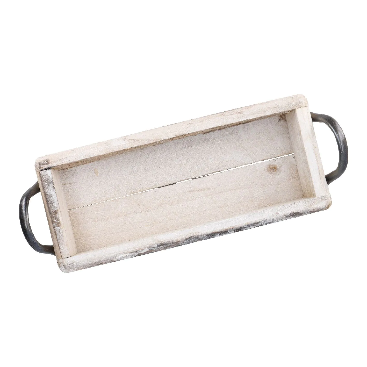 Holz-Schale Rustik, Griff, 32 cm