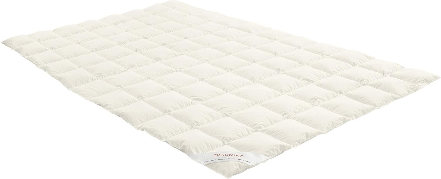 Bio Einziehdecke Plume 100% Daunen Champagner - leicht Wärmestufe 2 Größe 135x200 cm
