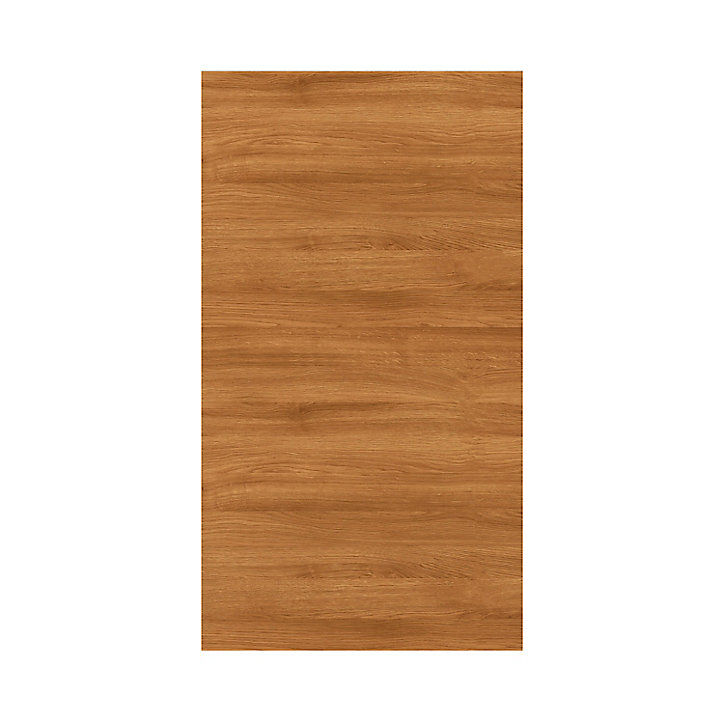 Porte de meuble de cuisine Chia décor chêne fumé mat l. 50 cm x H. 90 cm GoodHome