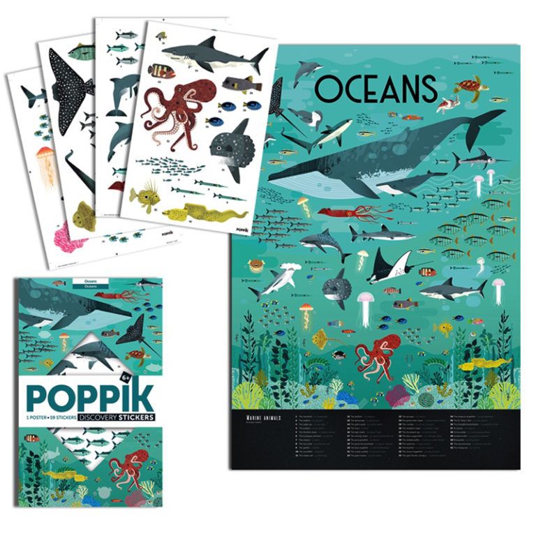 Poster et stickers Oceans Poppik