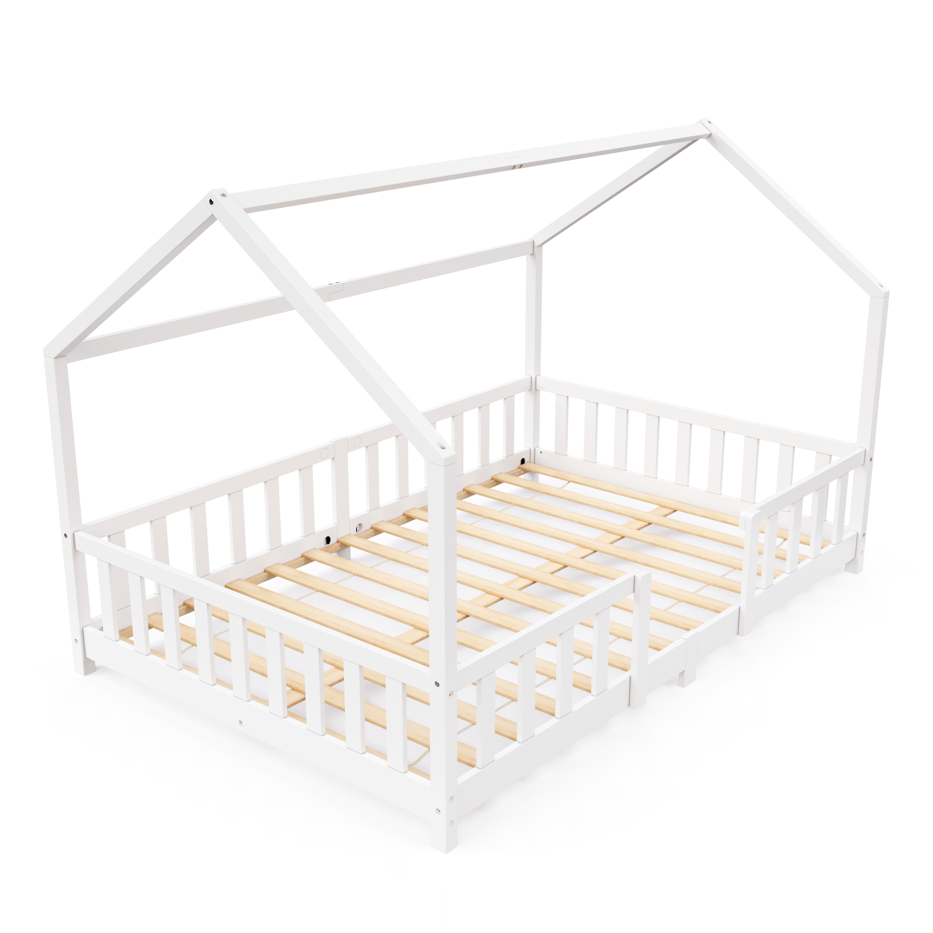 Kinderbett MAISON 120 x 200 cm weiss