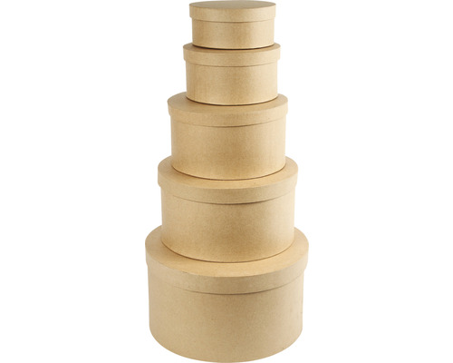 Hoedendoosset, 5 stuks rond
