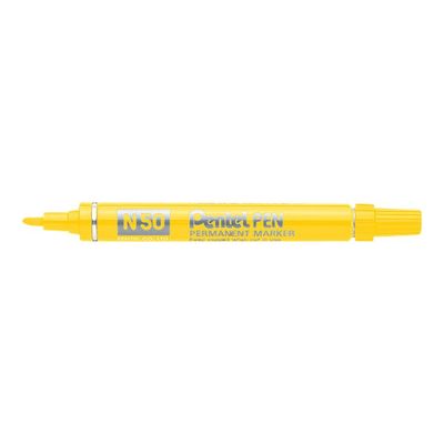 Pentel PEN N50 - Marqueur permanent - pointe ogive - jaune