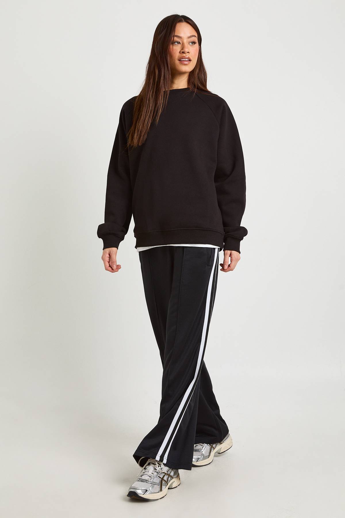 boohoo Sweat-shirt Oversize Grande Taille À Coutures Raglan