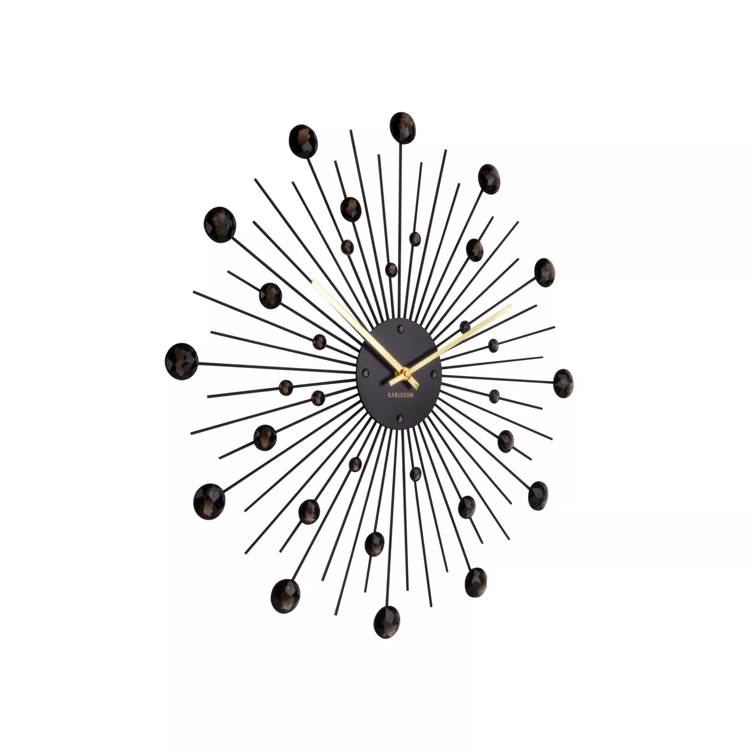 Karlsson Sunburst Crystal Vægur KA4859BK