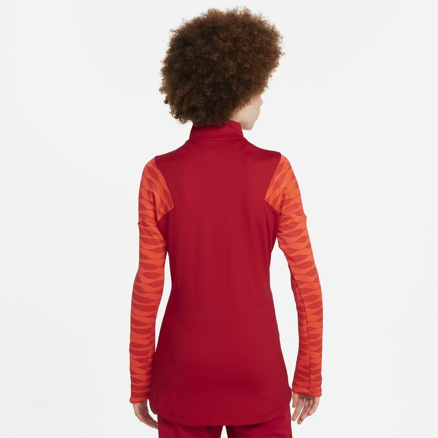 Nike Maillot d'Entraînement Dri-FIT Strike 21 Drill - Rouge/Rouge/Jaune Fluo Femme