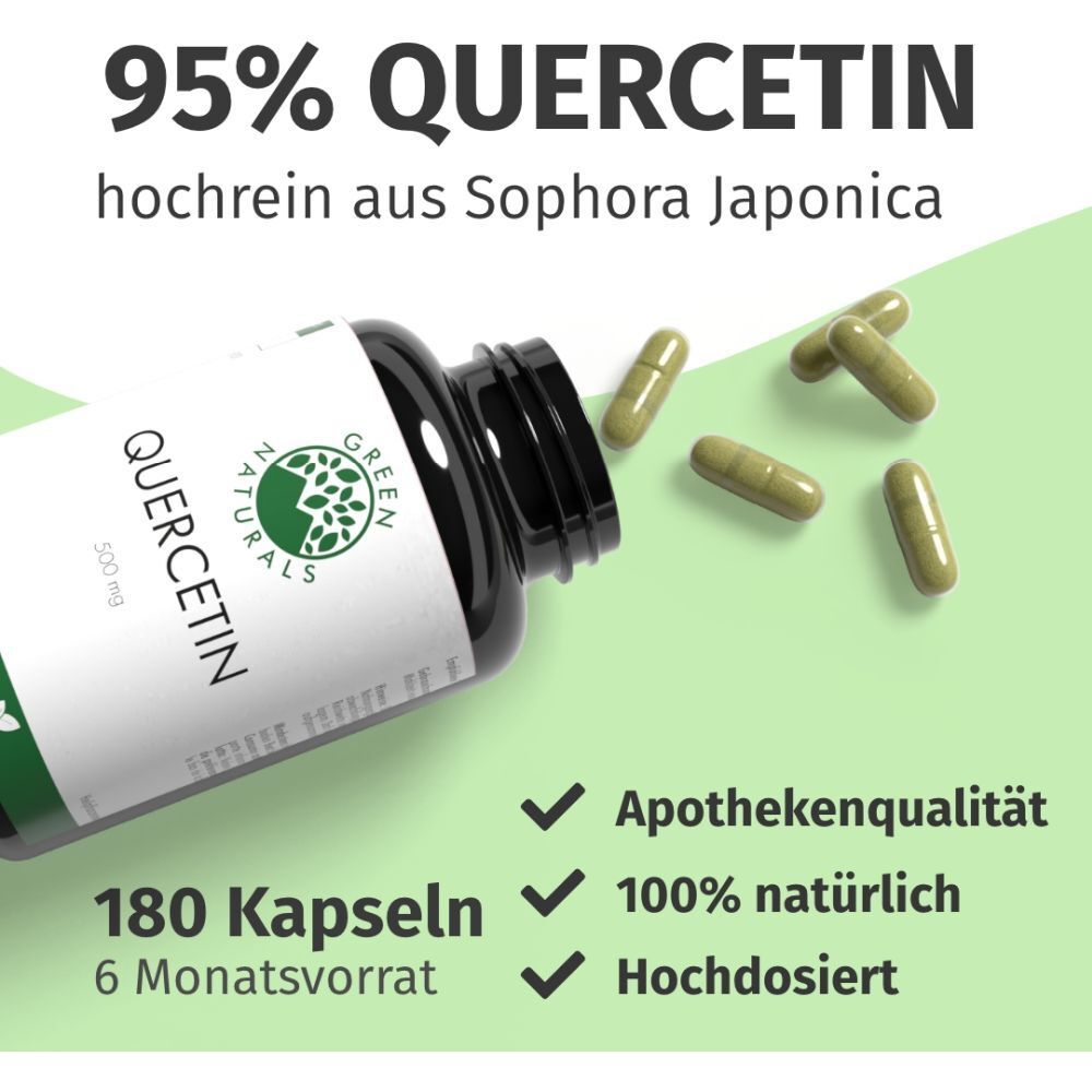 GREEN NATURALS® Quercetin 500 mg hochdosiert vegan