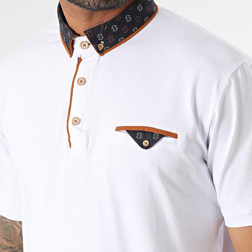 Polo Manches Courtes Blanc
