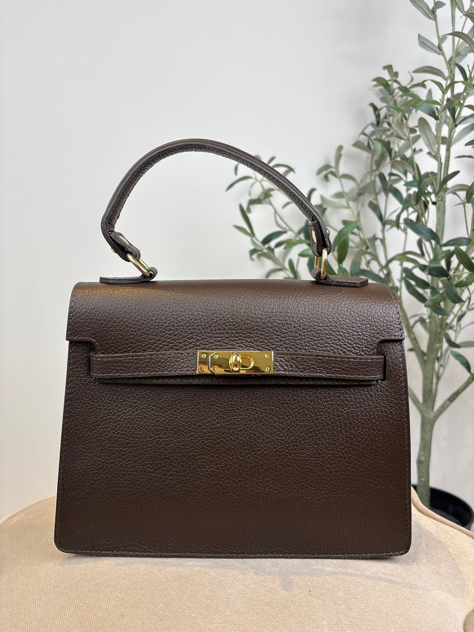 Helene Handbag - Donker Bruin