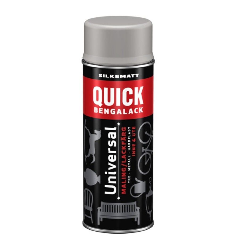 SPRAYMALING QUICK BENGALACK UNIVERSAL TEMPERERT SILKEMATT 400ML
