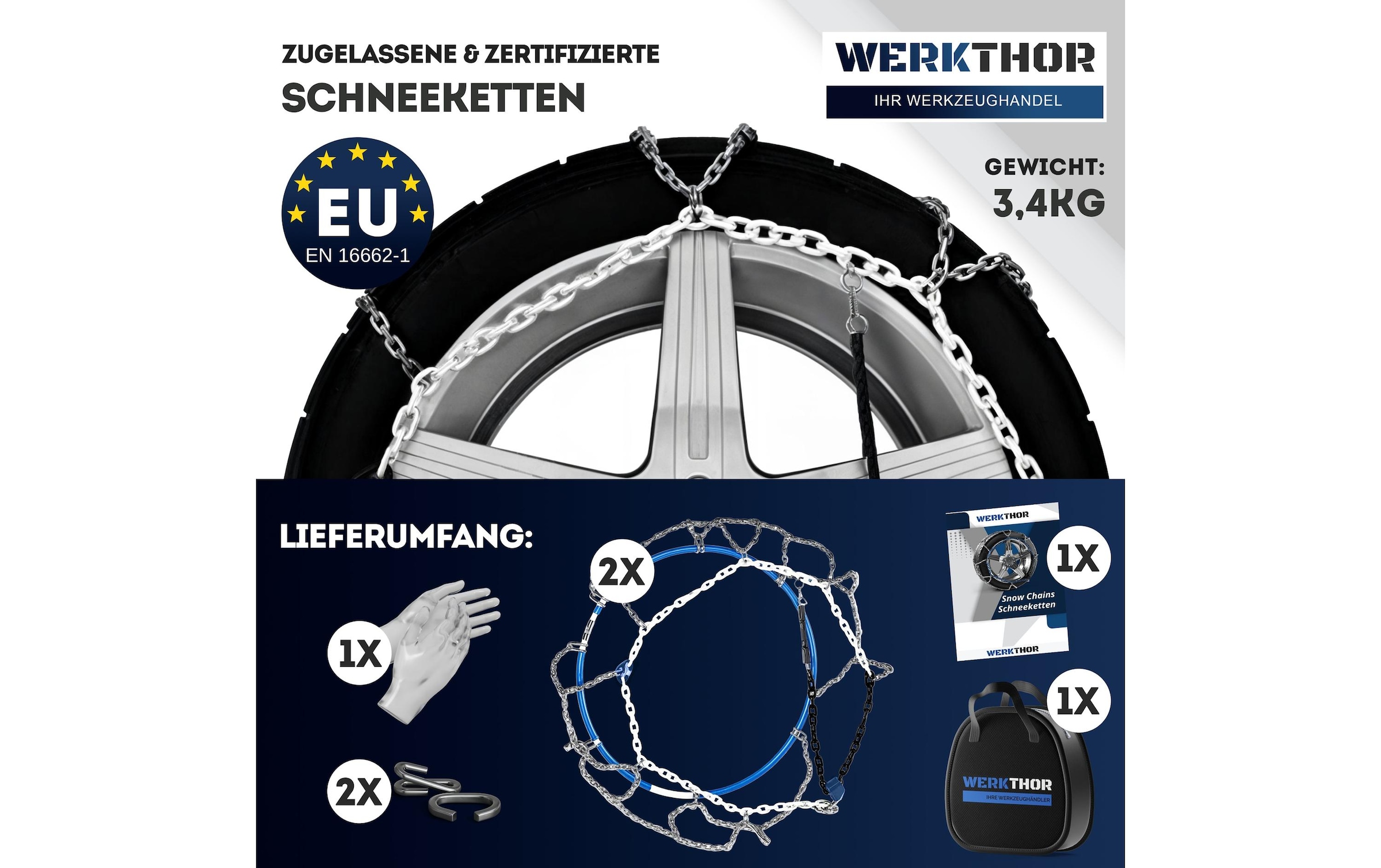Schneeketten »Werkthor WT 30 2er Set«