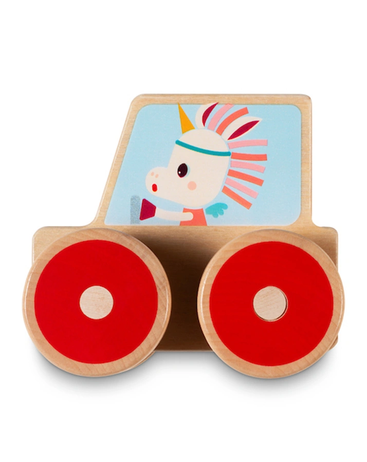 Holz-Bauset AUTO 10-teilig