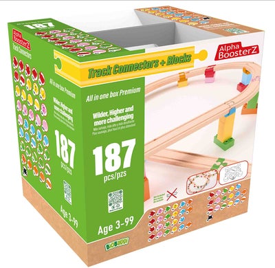 Alpha BoosterZ Track Connectors All In One Block Box Premium Byggesett 187 Deler