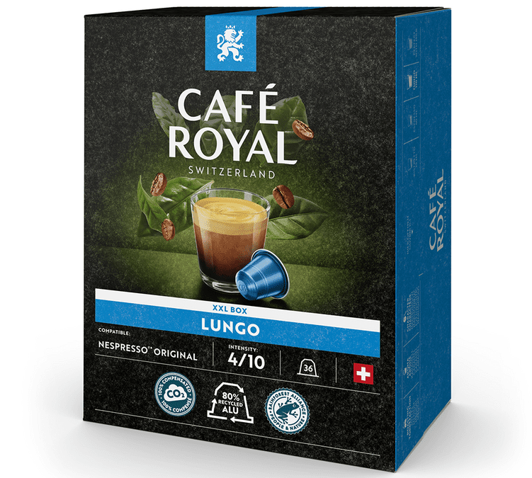 36 capsules Lungo compatibles Nespresso®  - CAFE ROYAL