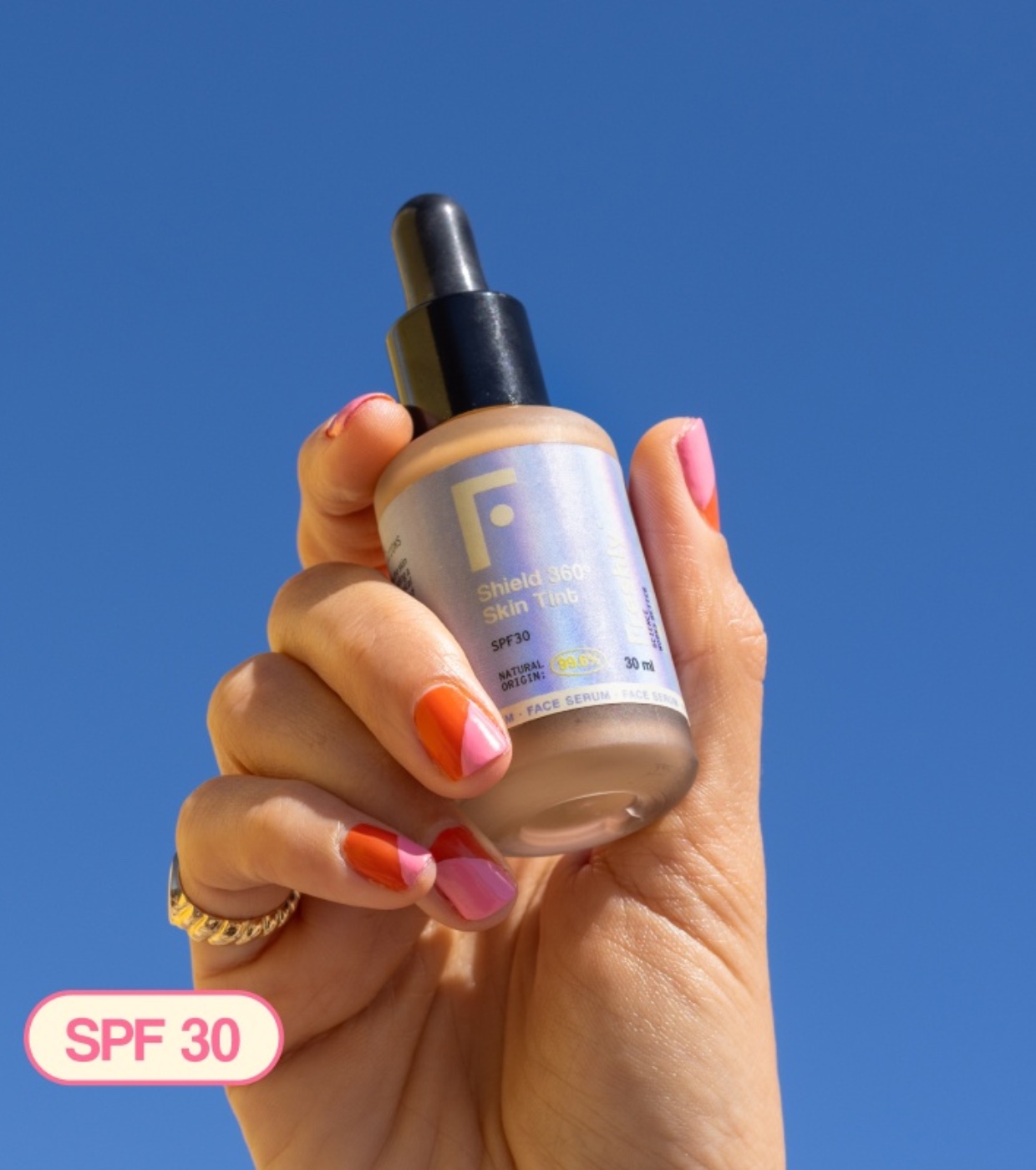 Freshly Cosmetics - Sérum colorido Shield 360 Skin Tint SPF30 - Médio
