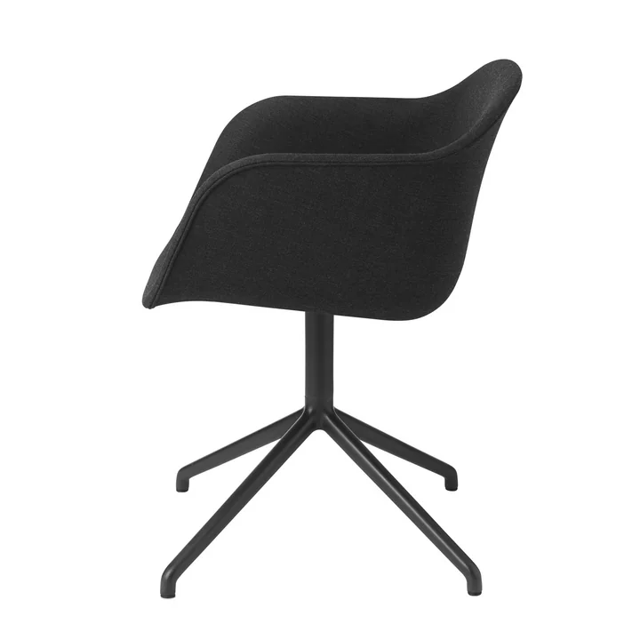 Muuto - Fiber Chair Swivel Base, schwarz