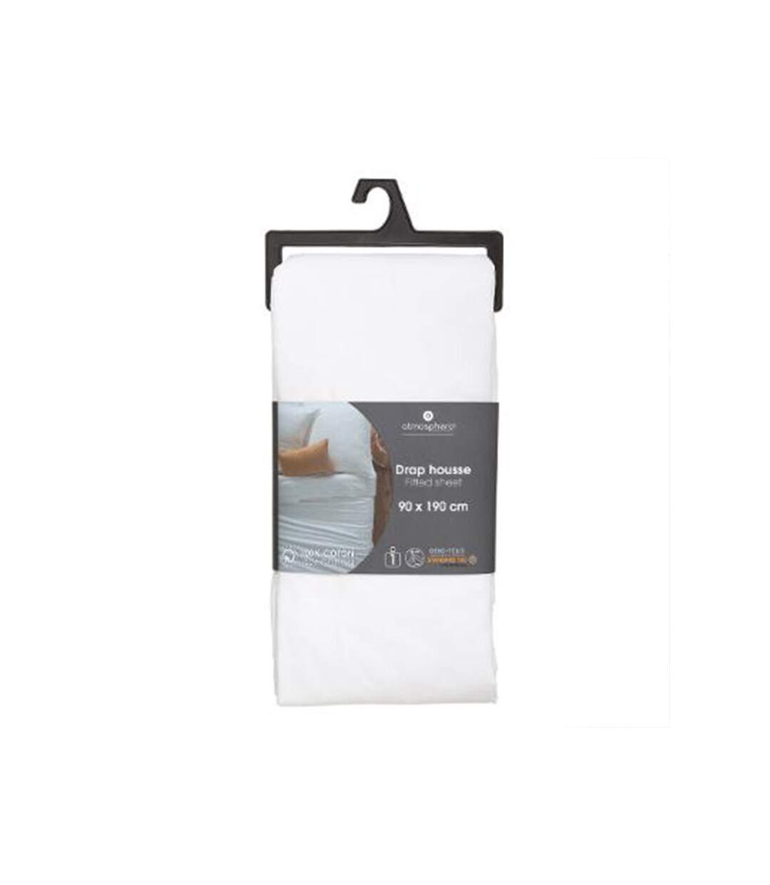 Drap Housse Intérieur 90x190cm Blanc