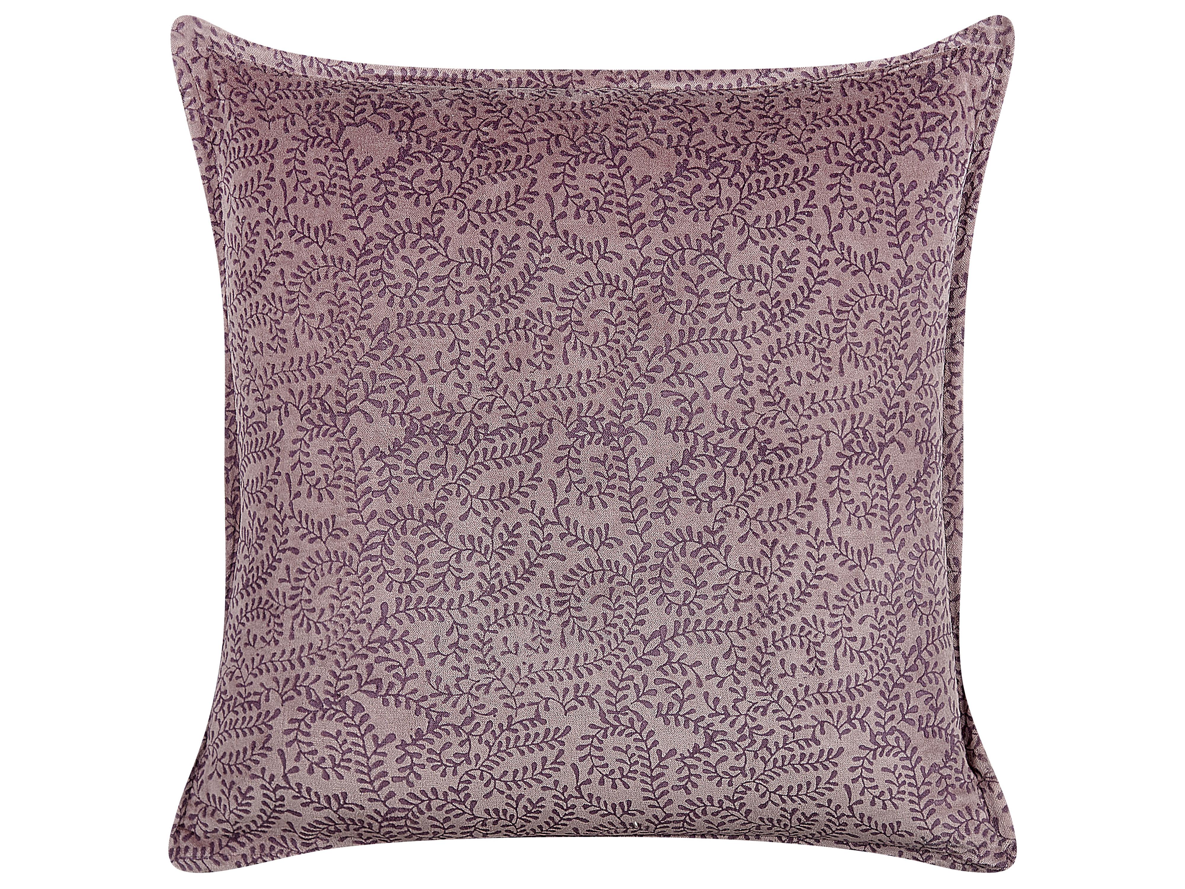 Set van 2 sierkussens KALMIA Fluweel 45 x 45 cm Roze bloempatroon