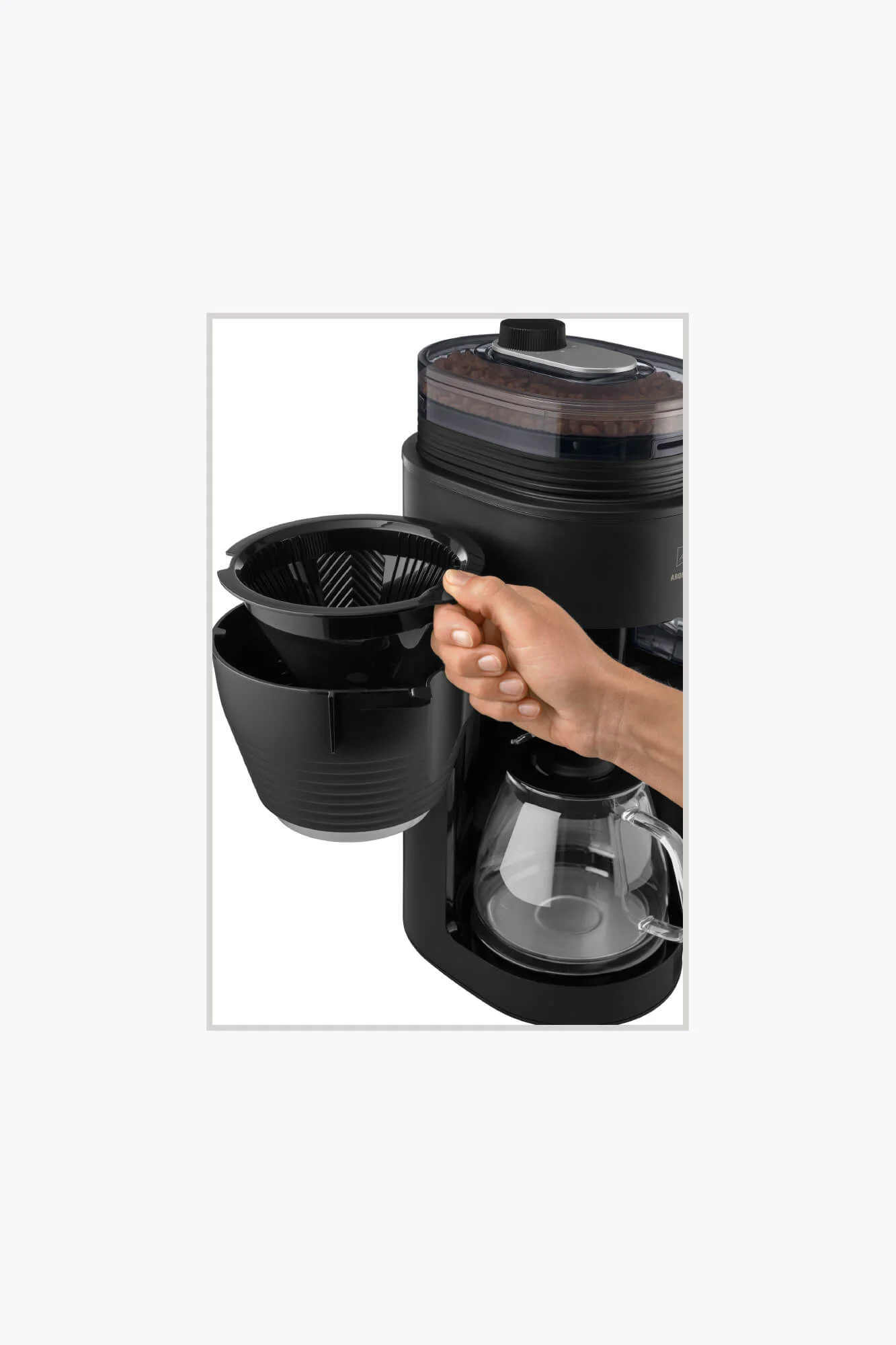 Melitta® AromaFresh X Filterkaffeemaschine Schwarz